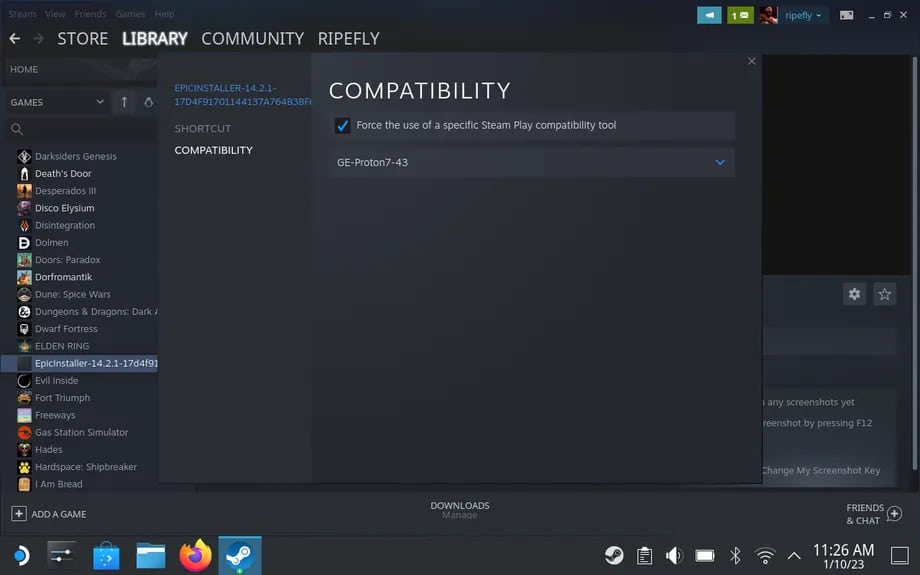 Steam Deck Menu 3