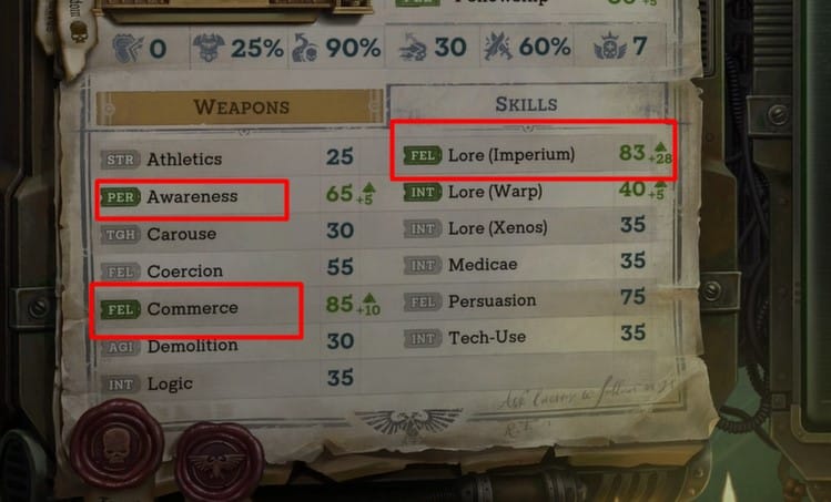 Additional stats for navigator