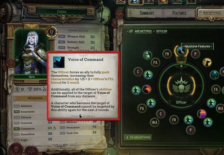 Voice of command in Rogue trader 
