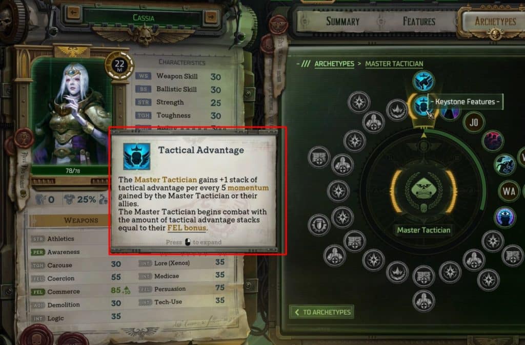 Tactical Advantage for navigator build