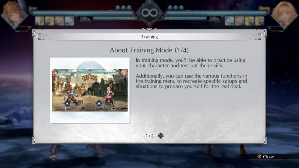 Training Mode info