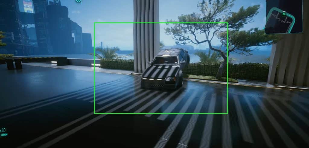 Summon your car here in the game