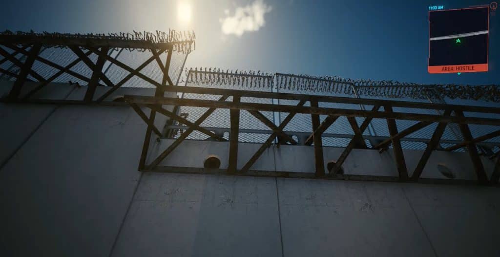 Jump up to the ledge - Cyberpunk 2077 
