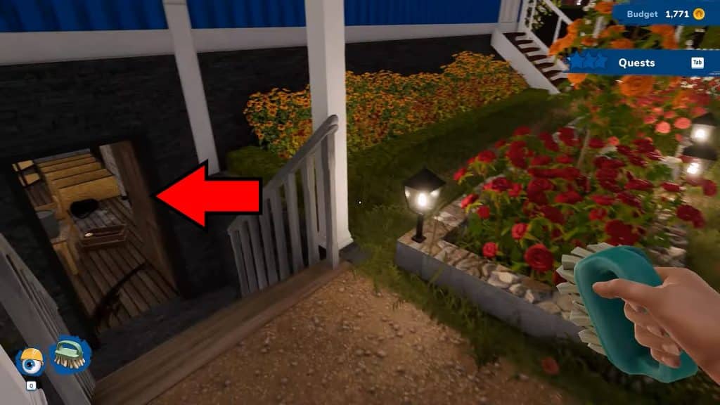 Basement entrance
