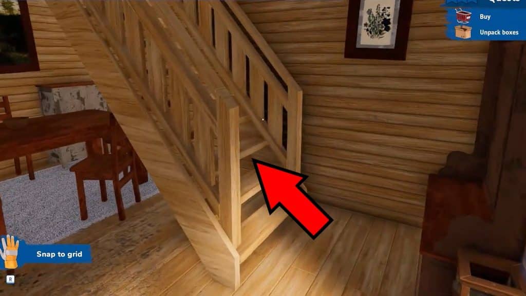 The stairs next to the entrance