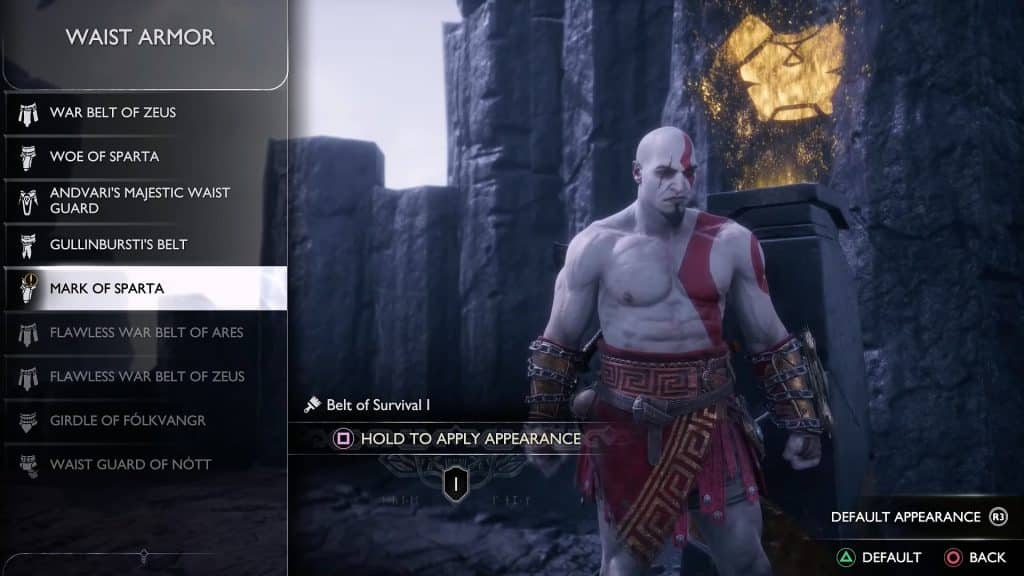 Showing off the skin with the Sparta set