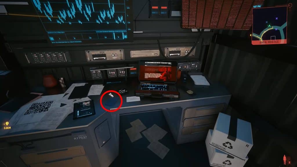 "Sandrad & [REDACTED]" log in the truck