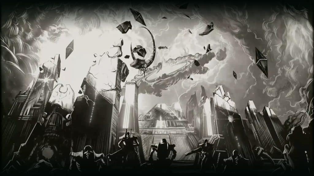 Screenshot of a cutscene