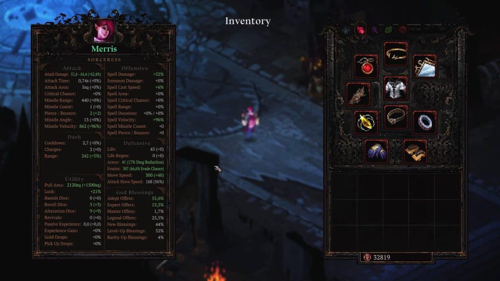 Merris stat sheet