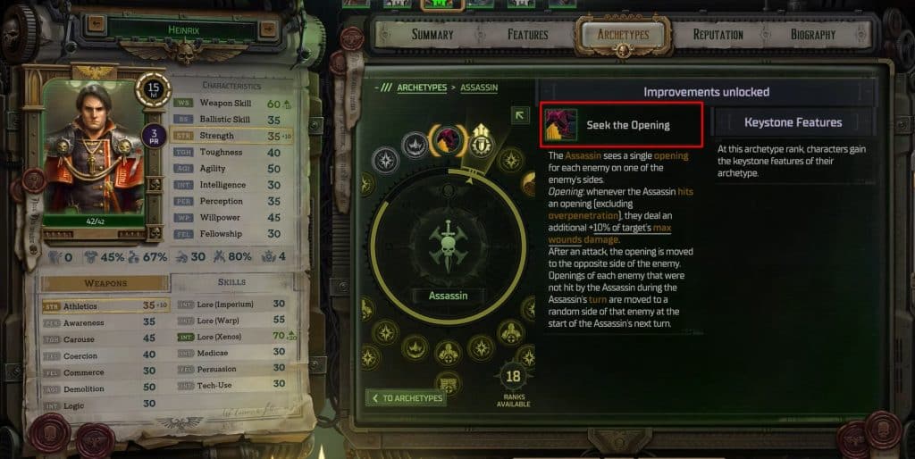 Assassin Archetype for the build