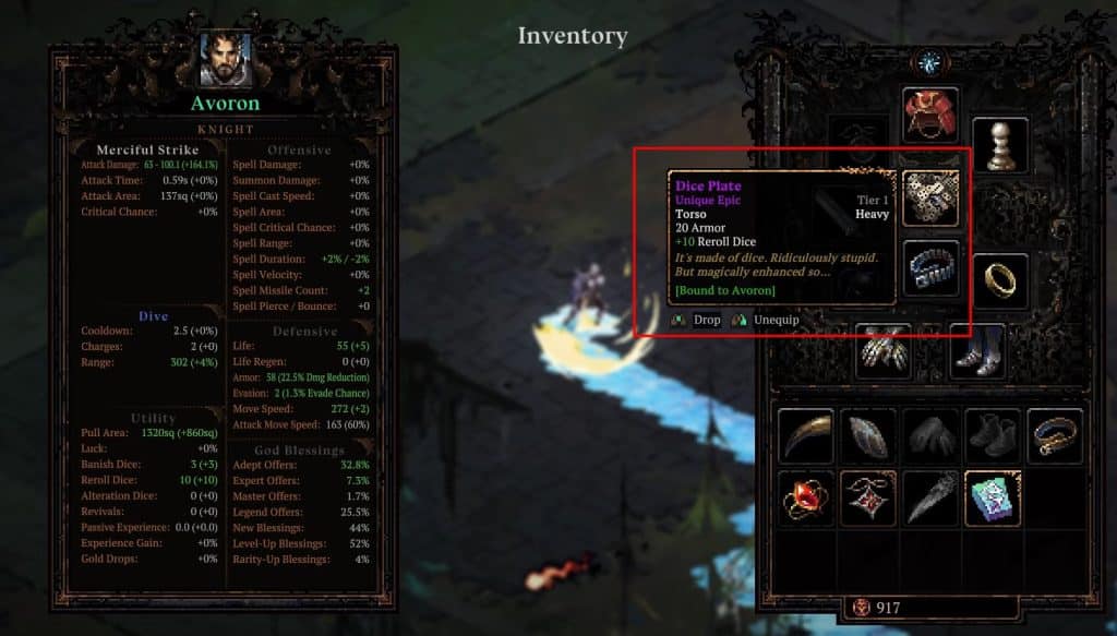 Optimising gear in Death Must Die 