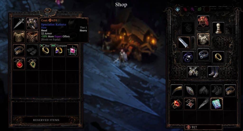 The shop in Death Must Die