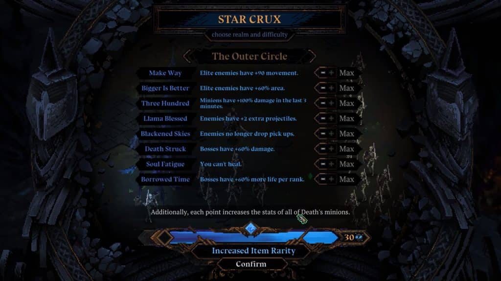 Star Crux at 30 difficulty