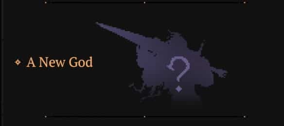 New god in the update 