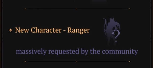 Ranger class in the update