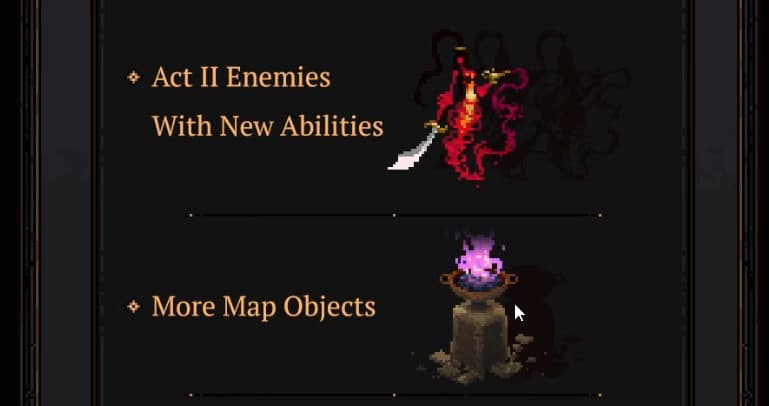 New enemies and map objects in the game