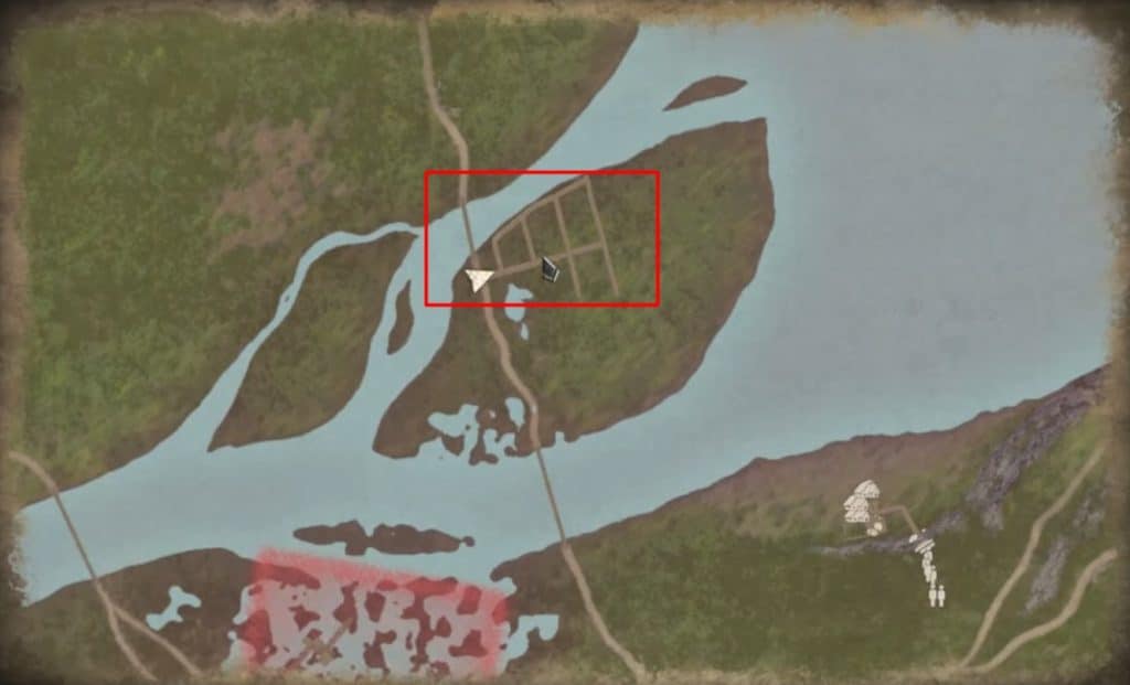 Map location in Oxbow