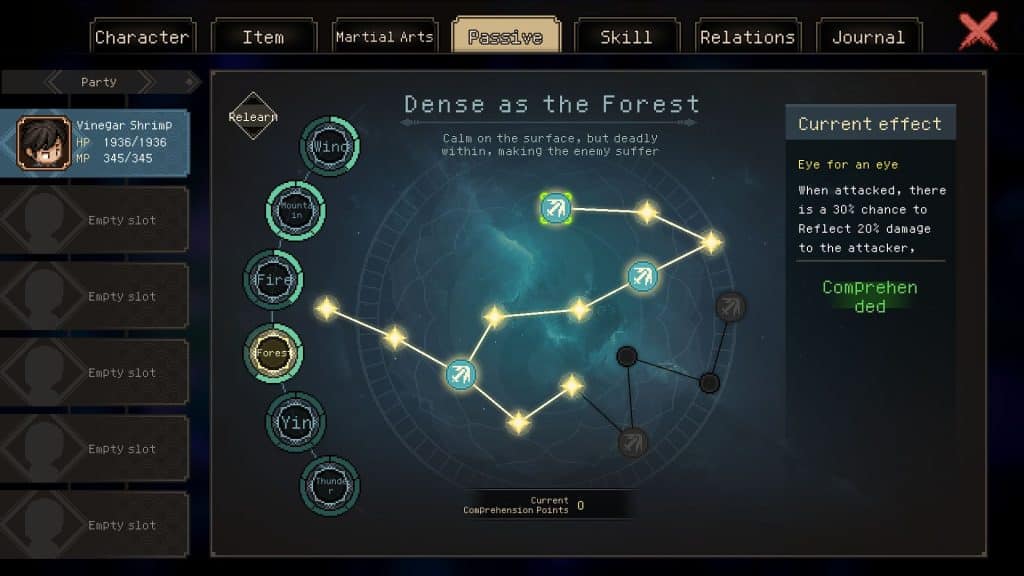 Forest passives (also known as Wood)