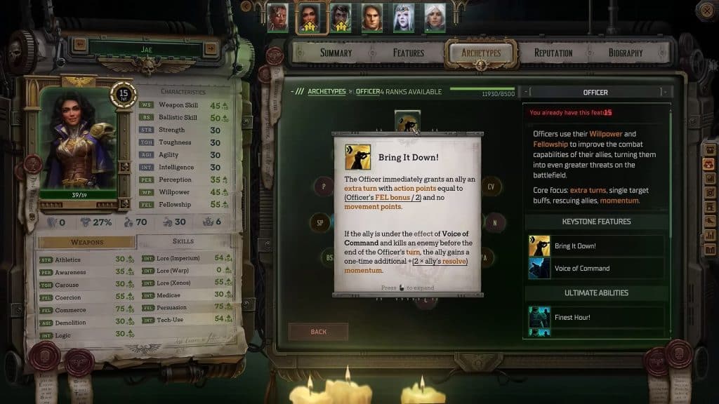 Best Strategy To Kill All Enemies In One Turn in Warhammer 40K Rogue Trader - Officer Abilities