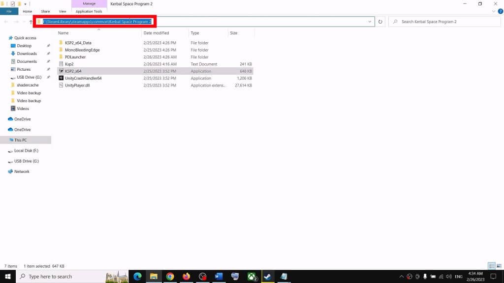 Game installation directory