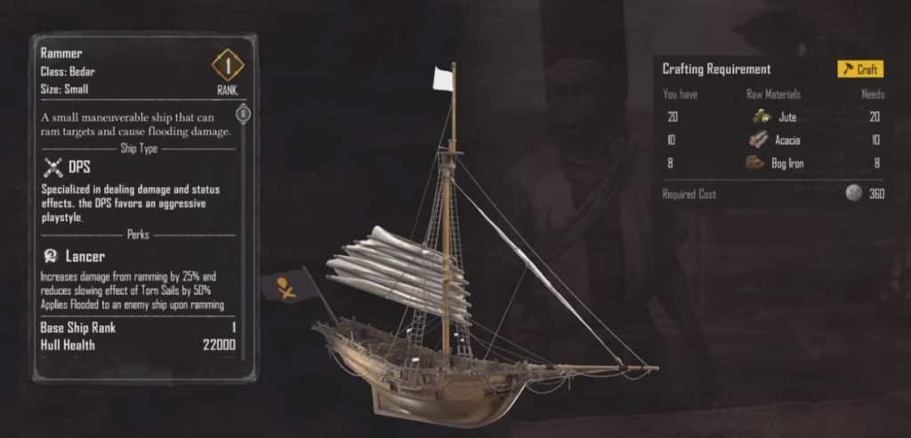Skull and Bones: How to Craft Your First Ship