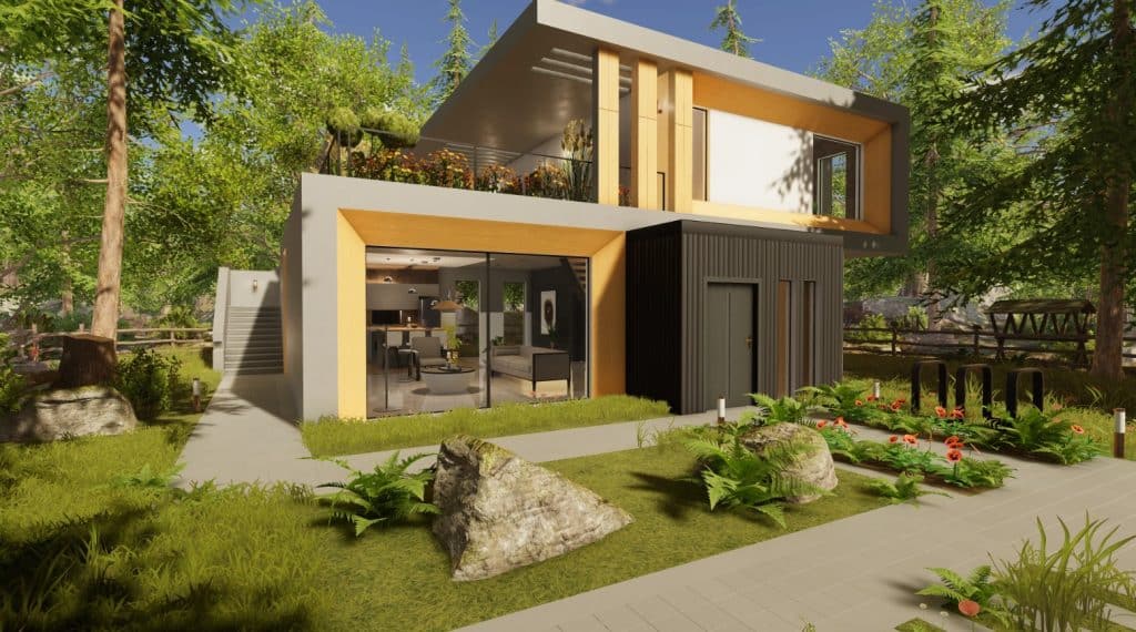 modern house in house flipper 2 