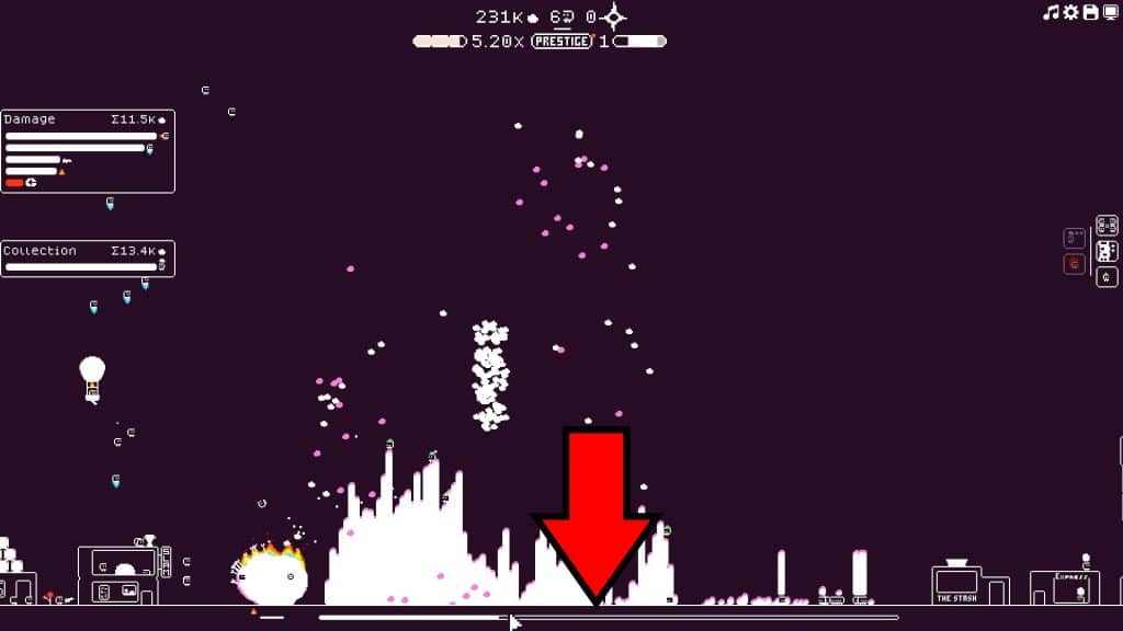 Compression event bar
