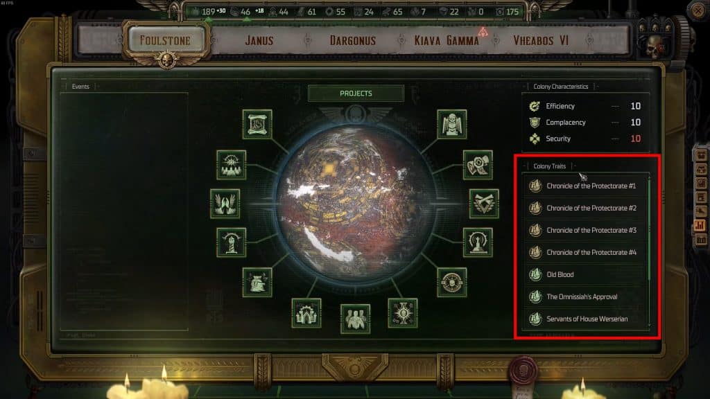 Complete Colony Guide (Upgrades & Traits) in Warhammer 40K Rogue Trader - Traits