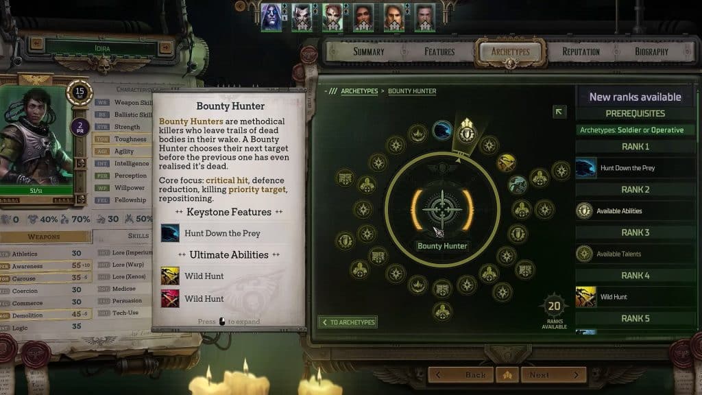 Idira Spellcaster Psyker Build Guide in Warhammer 40K Rogue Trader - Bounty Hunter Part 3