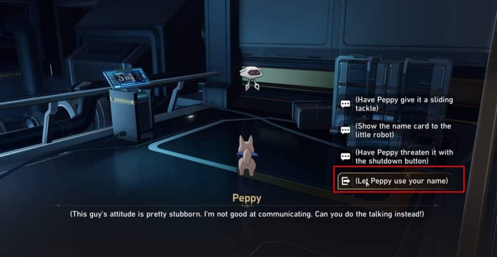 Let Peppy use your name