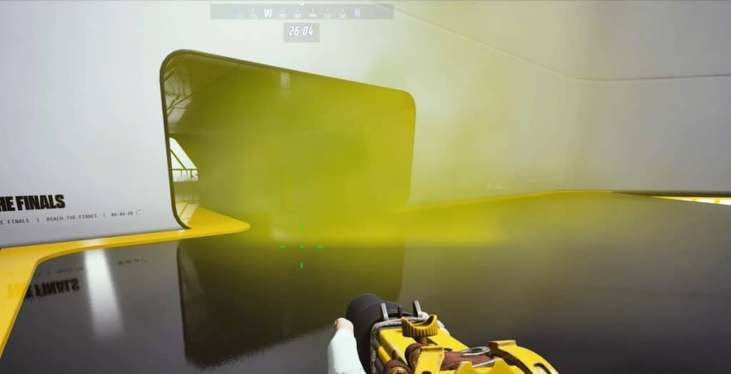 Throw toxic gas grenade. 