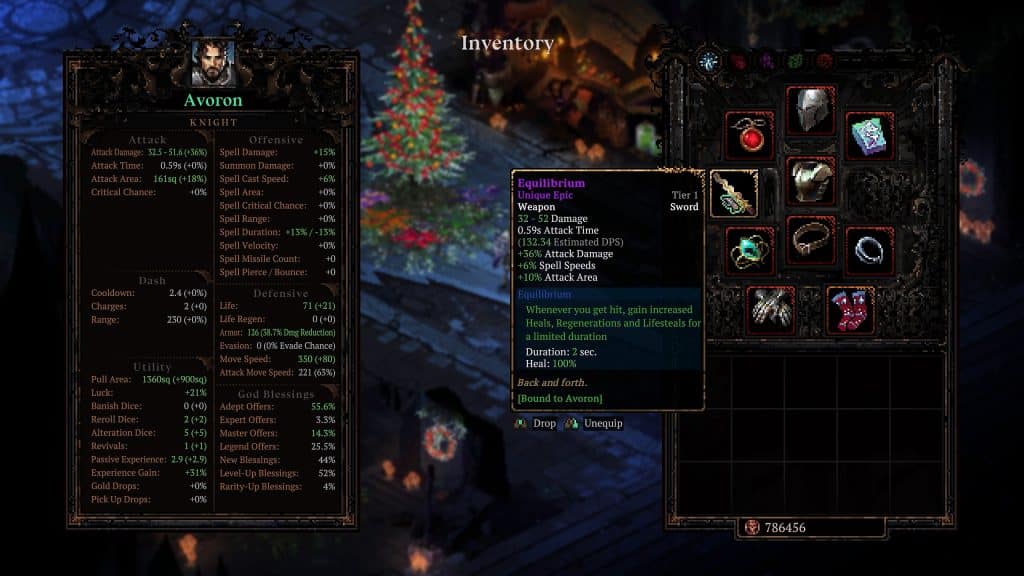 Equilibrium sword
