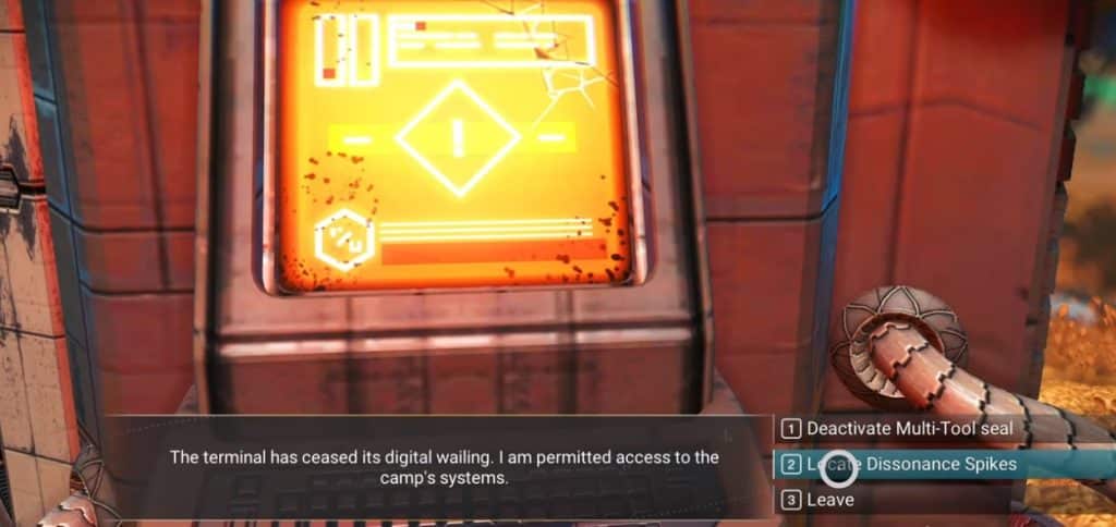 Abandoned encampment terminal