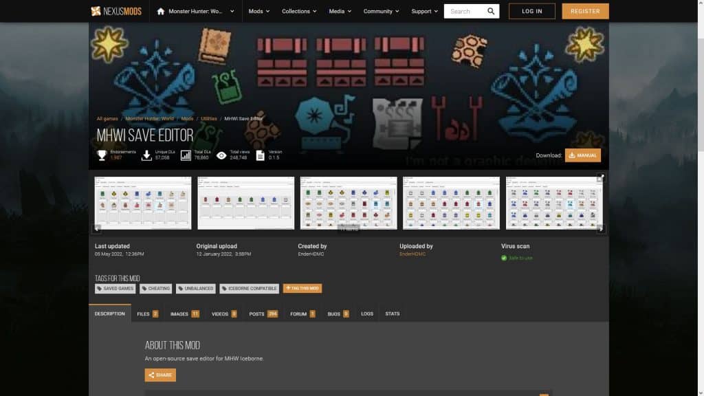 MHWI Save Editor