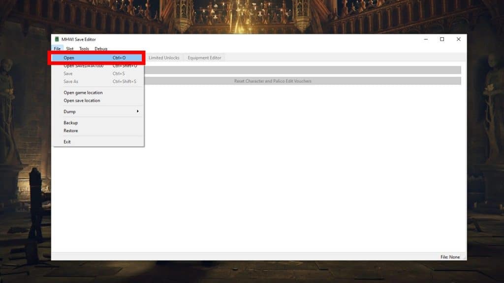 Save Editor usage - step 2