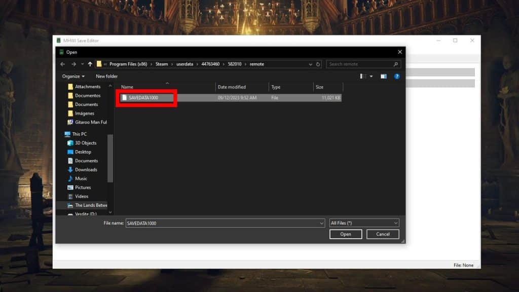 Save Editor usage - step 3