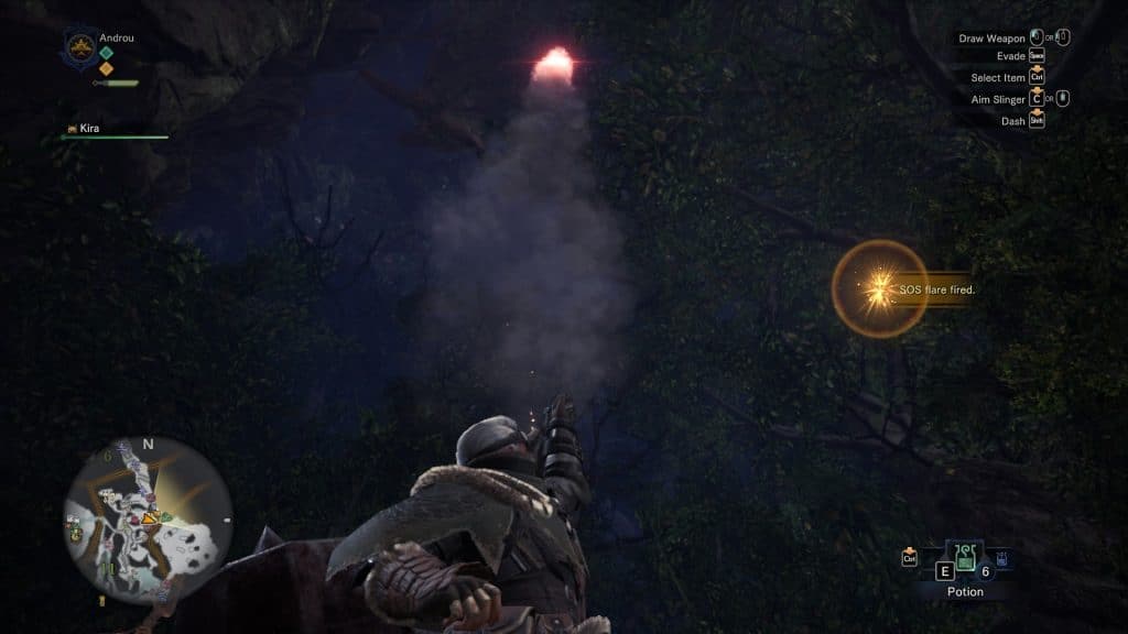 SOS Flare fired