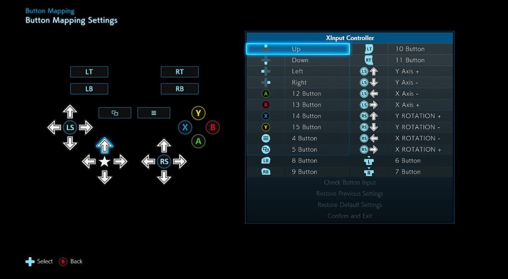 Xbox controls