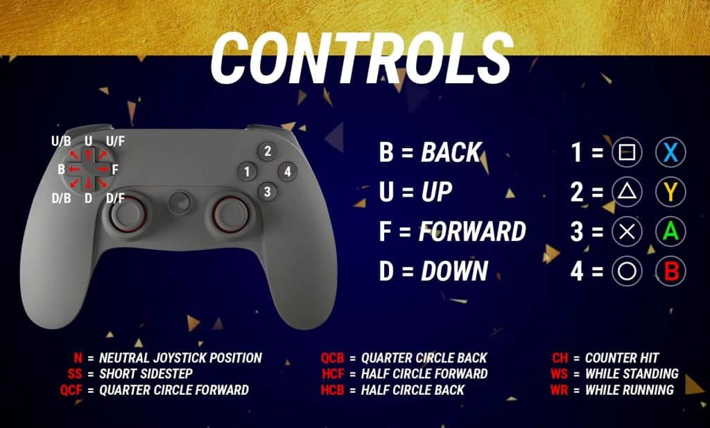 PlayStation and Xbox controls