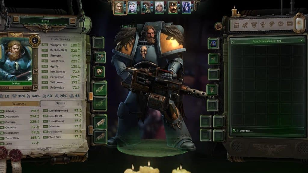 Warhammer 40K Rogue Trader: Ulfar Burst Space Marine Build