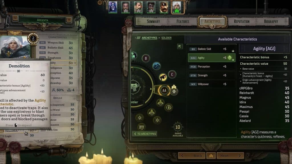 Warhammer 40K Rogue Trader: Argenta Sniper Build Guide - Soldier part 1