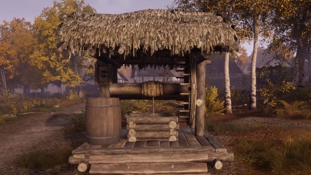 A well in a town