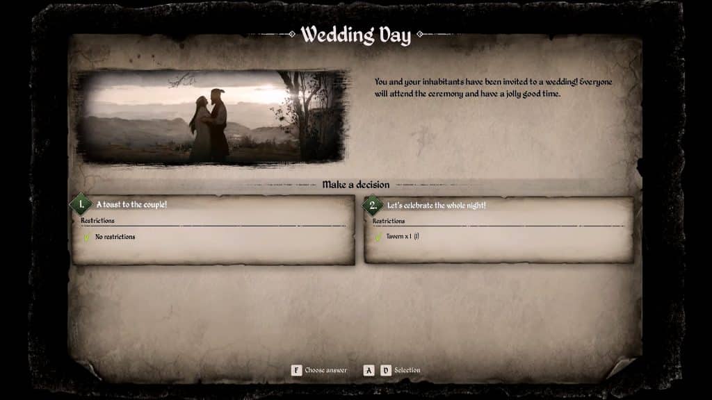 Wedding Day event example