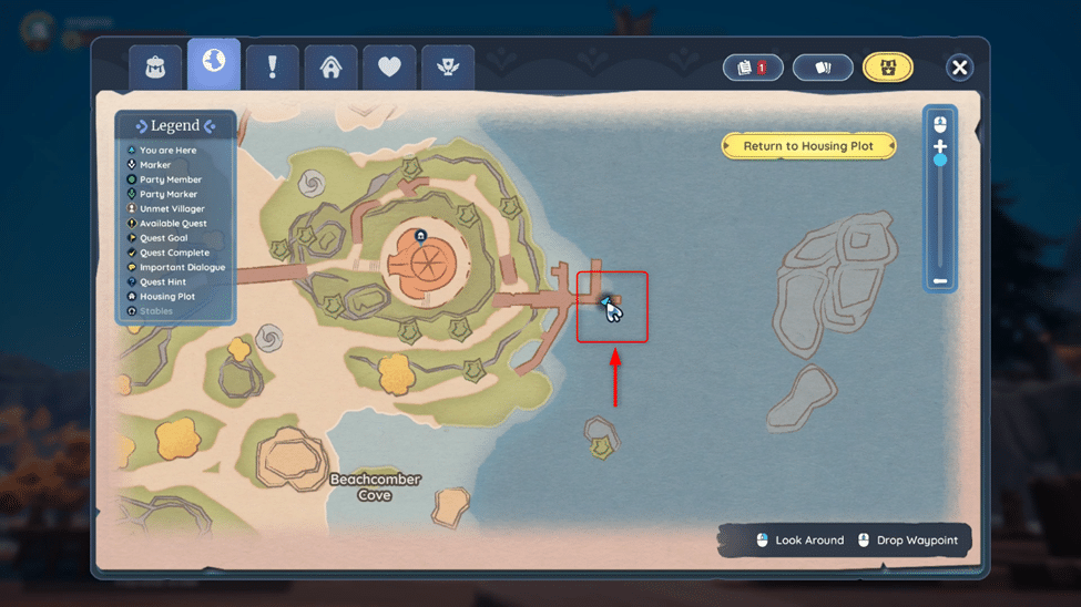 Second mysterious symbol location