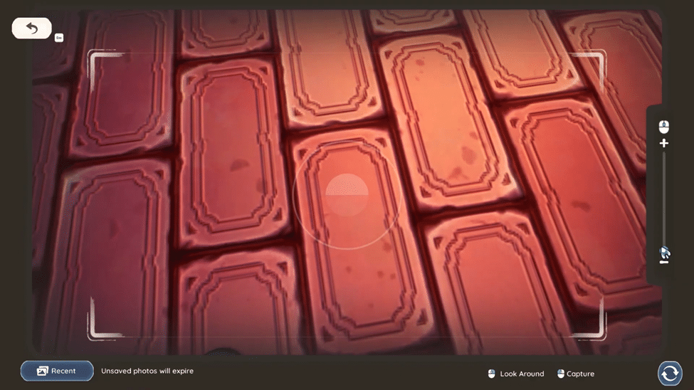 Copper brick floor decoration in Palia