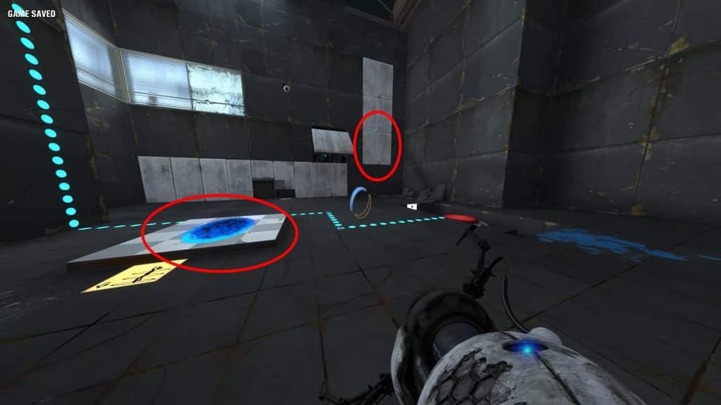 Portal Revolution: How To Solve Chapter 4 – Chamber 10 (Diversion) - Step 1