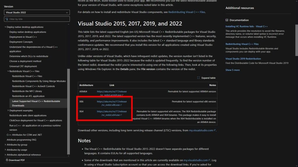 The Microsoft Visual C++ website