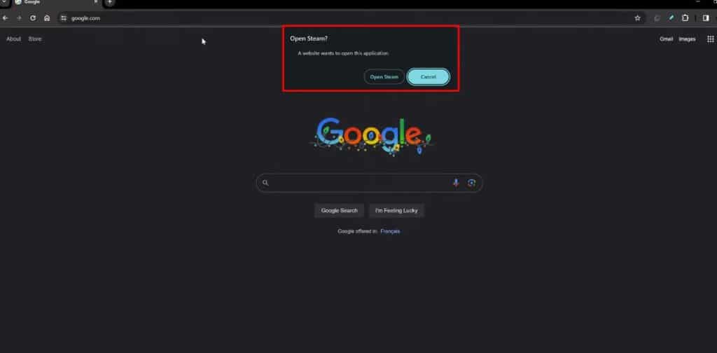 Steam Console Browser Command
