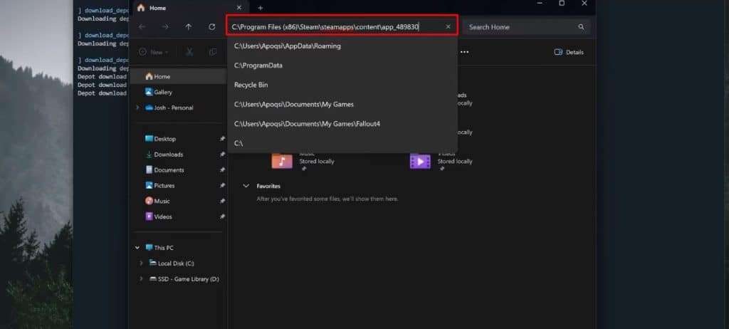 File Explorer Directory