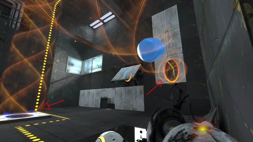 Two Portal Placements to Get the Water ball
